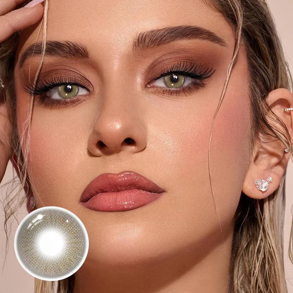 Beatriz Brown Colored Contact Lenses - Feixum