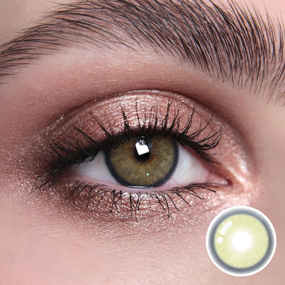 Neala Green Prescription Colored Contact Lenses - Feixum