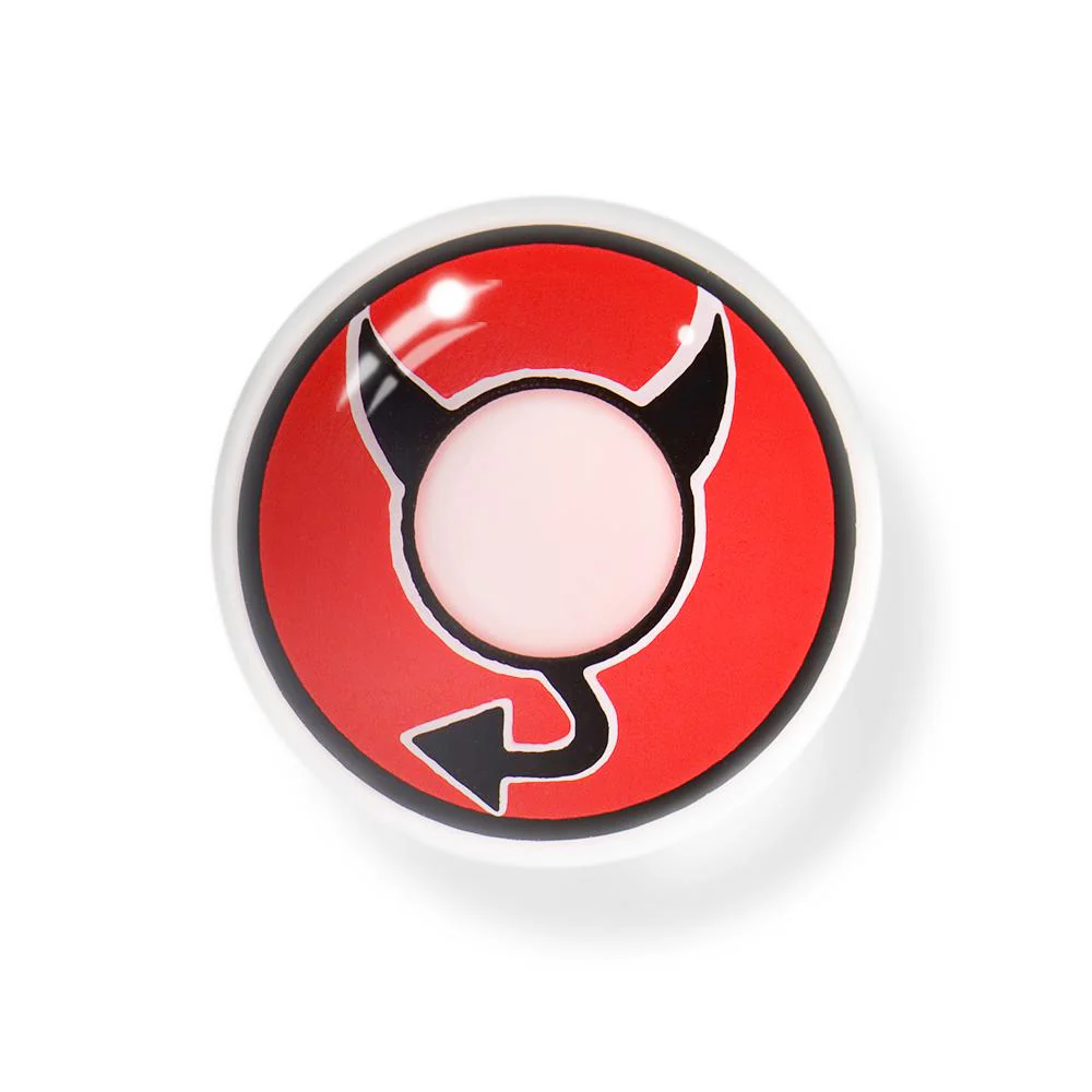 Halloween Little Devil Red Colored Contact Lenses - Feixum