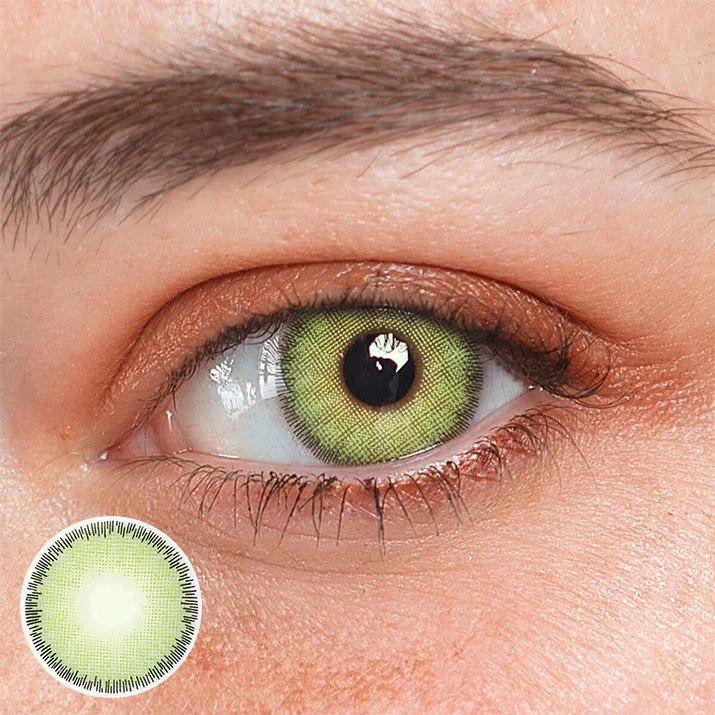 Breena Green Colored Contact Lenses - Feixum