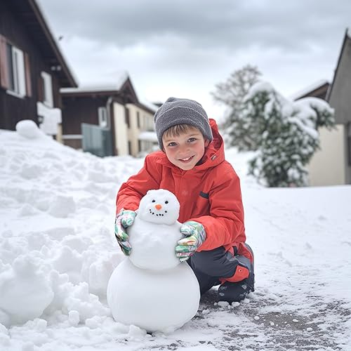 YooxArmor Kinder Skihandschuhe, wasserdichte Winter Schnee Handschuhe für 4-8 Jungen Mädchen, Kaltes Wetter Warme Snowboard Handschuhe für Skifahren Radfahren - Feixum